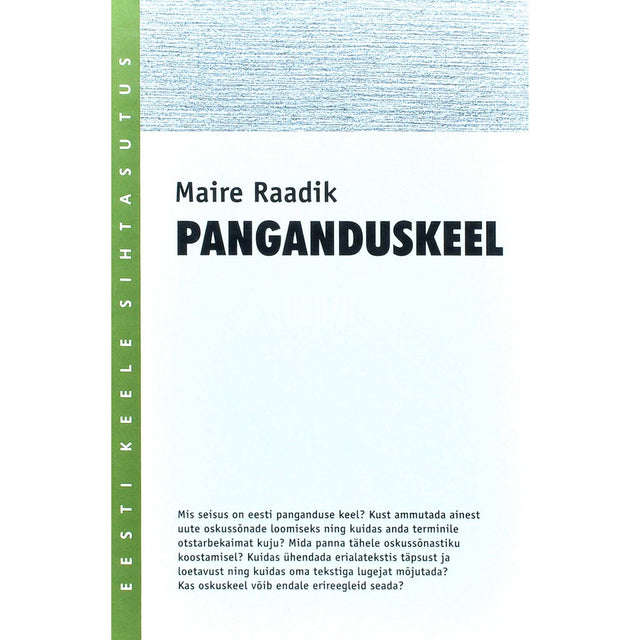 Maire Raadik - Panganduskeel
