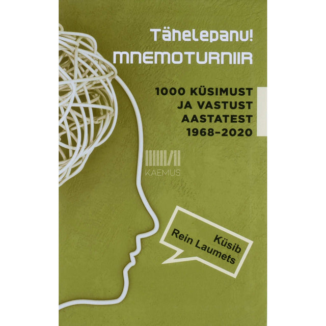 küsib Rein Laumets - Tähelepanu mnemoturniir. 1000 küsimust ja vastust aastatest 1968-2020