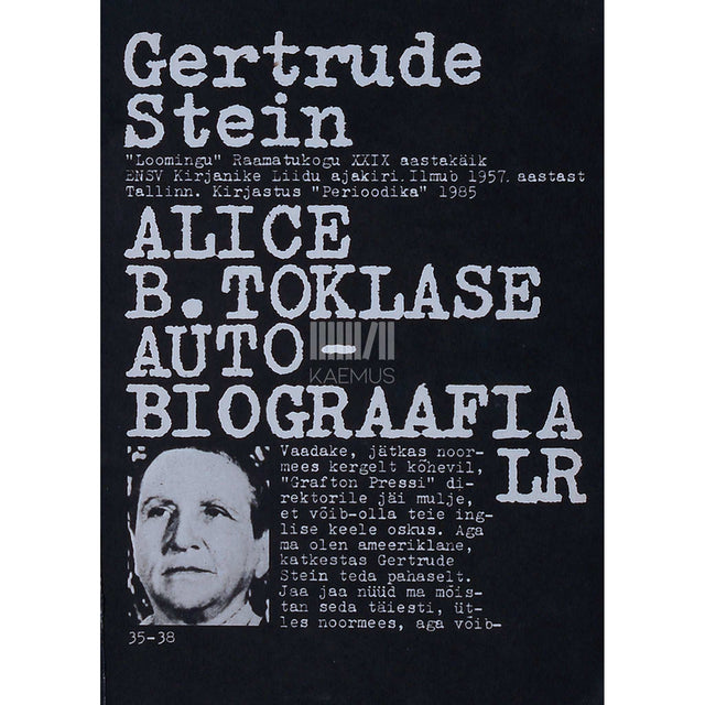 Gertrude Stein - Alice B. Toklase autobiograafia