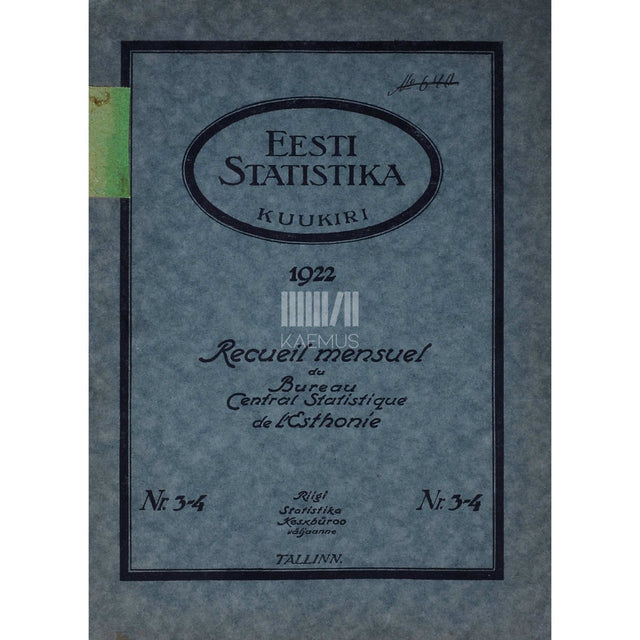 ... - Eesti Statistika kuukiri 3.-4. osa