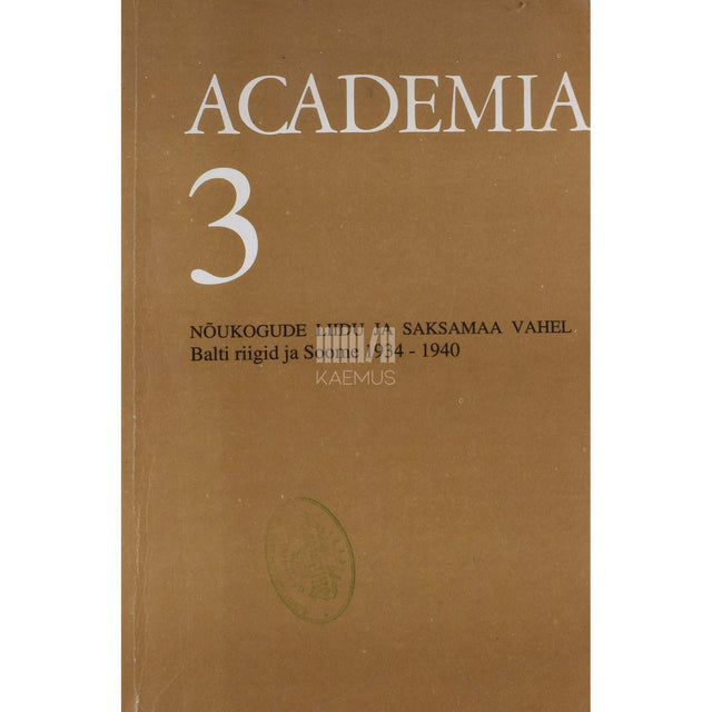 … - Nõukogude Liidu ja Saksamaa vahel. Balti riigid ja Soome 1934-1940