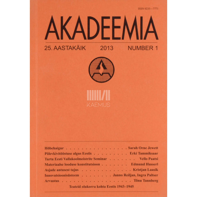 … - Akadeemia 1/2013
