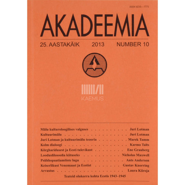 … - Akadeemia 10/2013