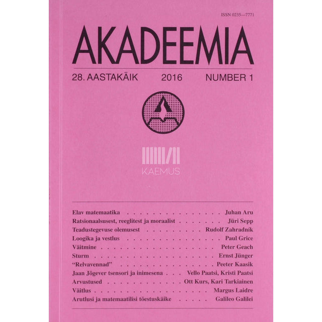 … - Akadeemia 1/2016