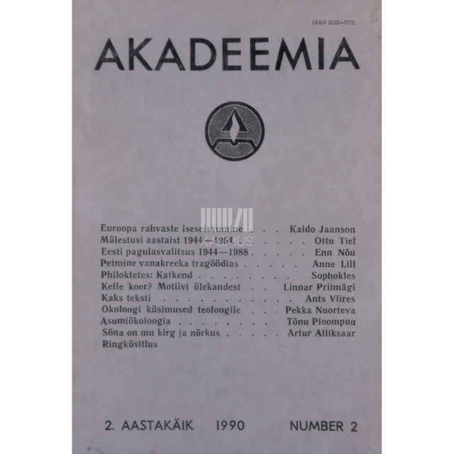 … - Akadeemia 2/1990