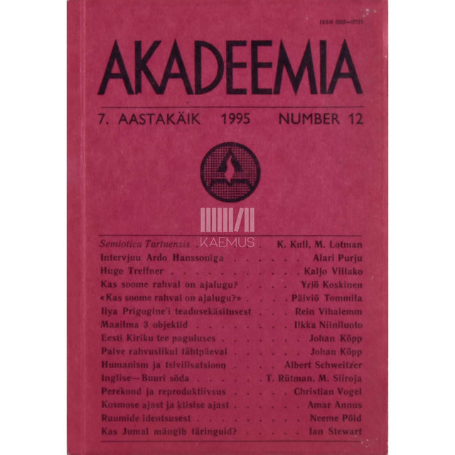 … - Akadeemia 12/1995