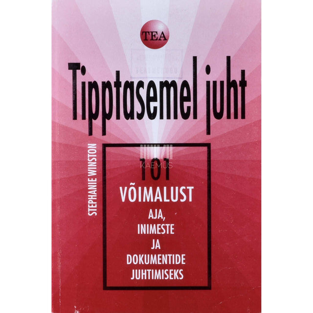 Stephanie Winston - Tipptasemel juht