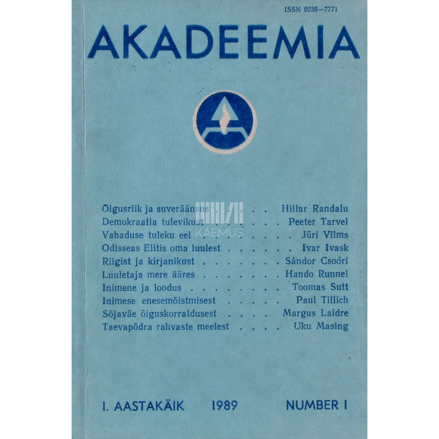 Akadeemia 1/1989