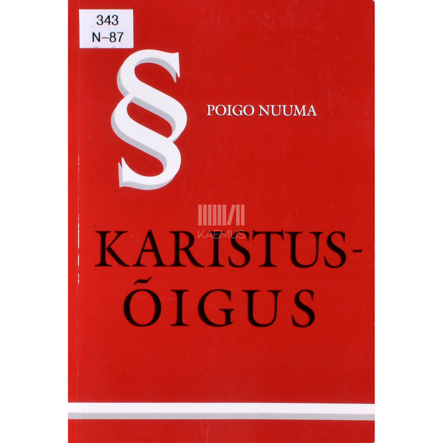 Poigo Nuuma. Karistusõigus. Eriosa. Õppevahend