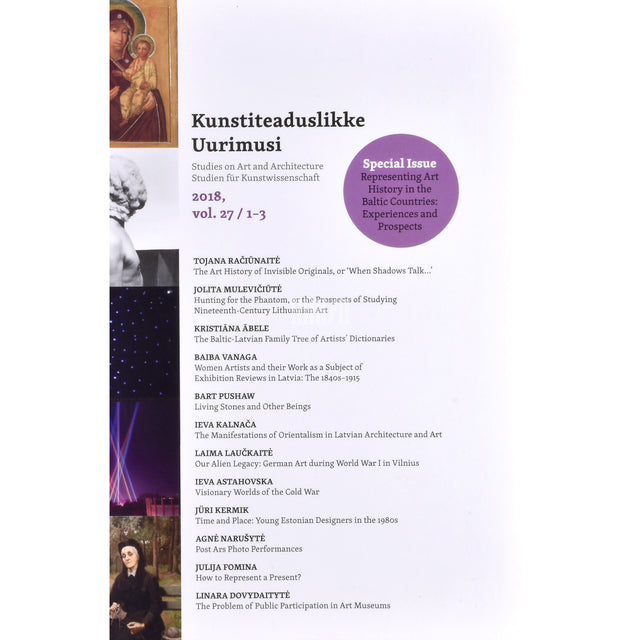 Kunstiteaduslikke uurimusi 2018/27