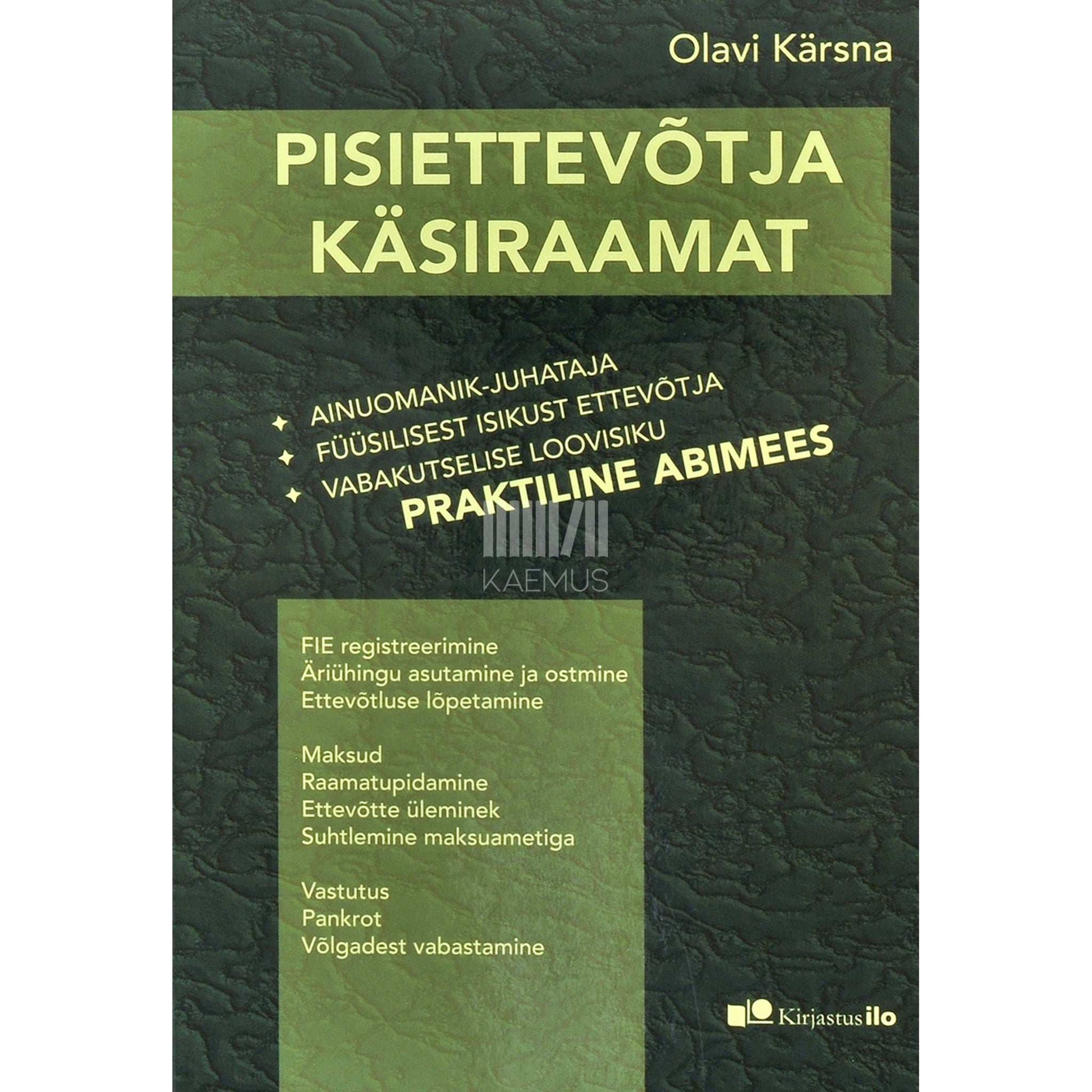 Olavi Kärsna - Pisiettevõtja käsiraamat