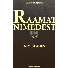 Edgar Rajandi Raamat nimedest. Nimeseadus