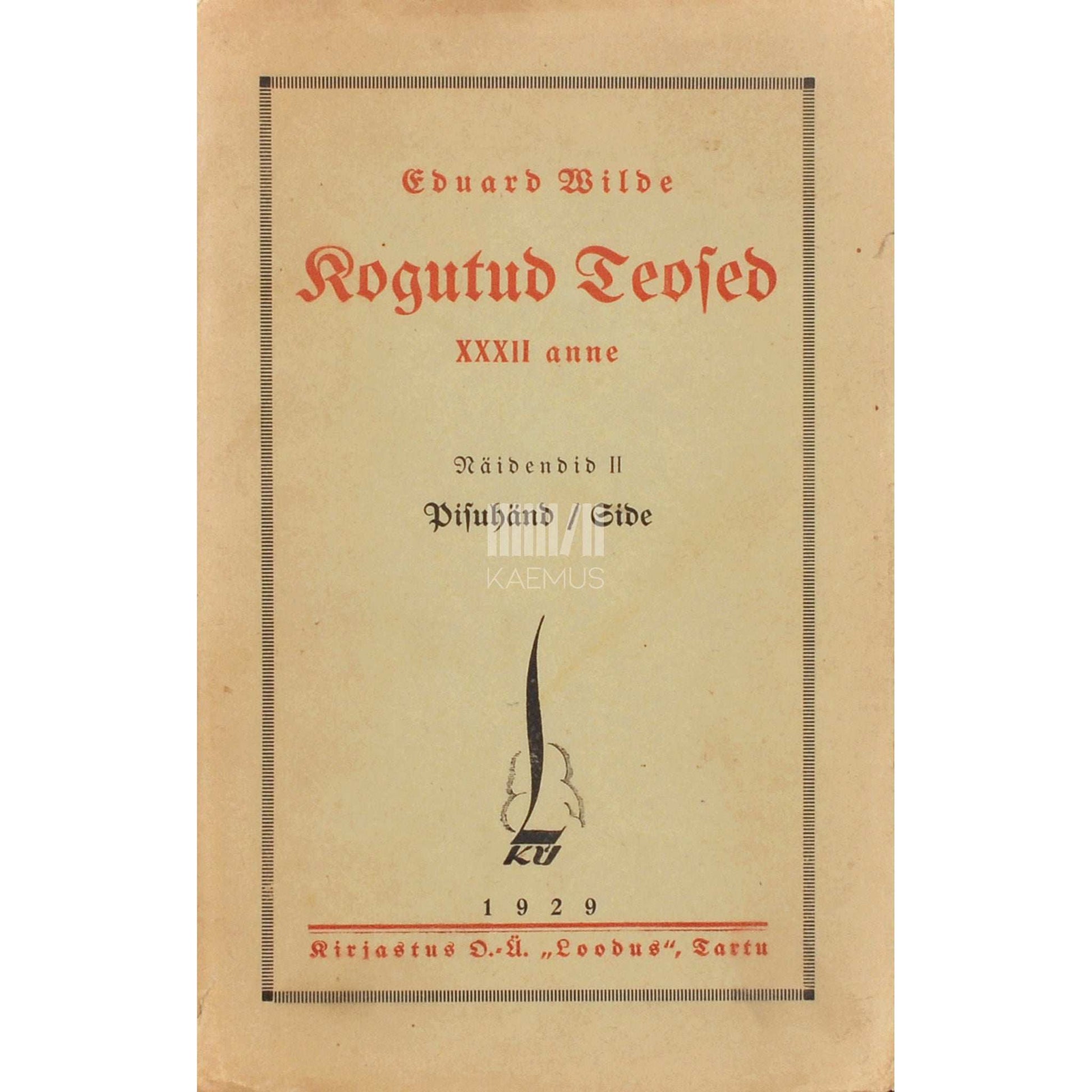 Eduard Vilde - Pisuhänd. Side