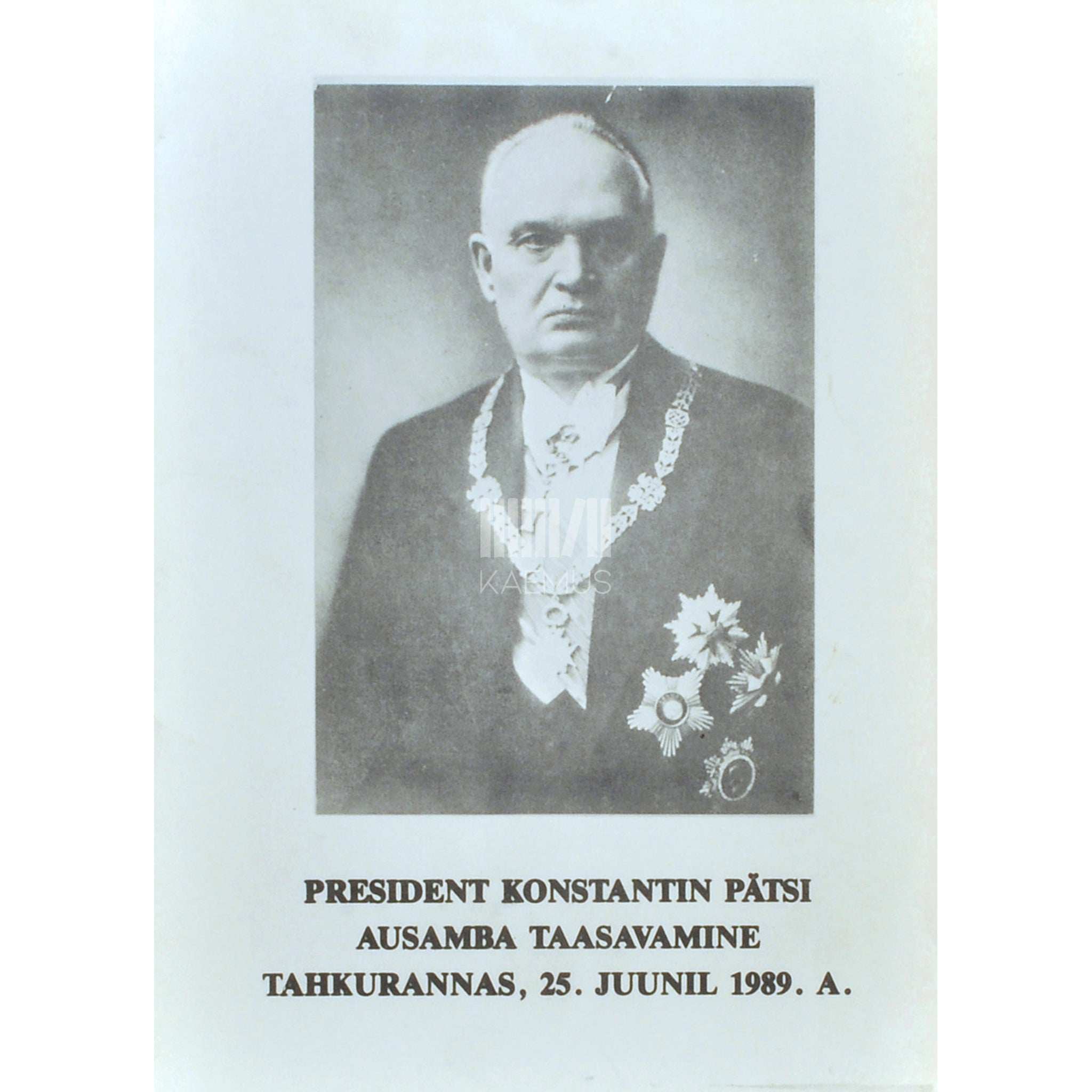 … President Konstantin Pätsi ausamba taasavamine
