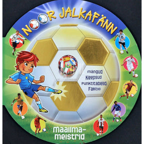 … Noor jalkafänn. Maailmameistrid mängud, kleepsud…