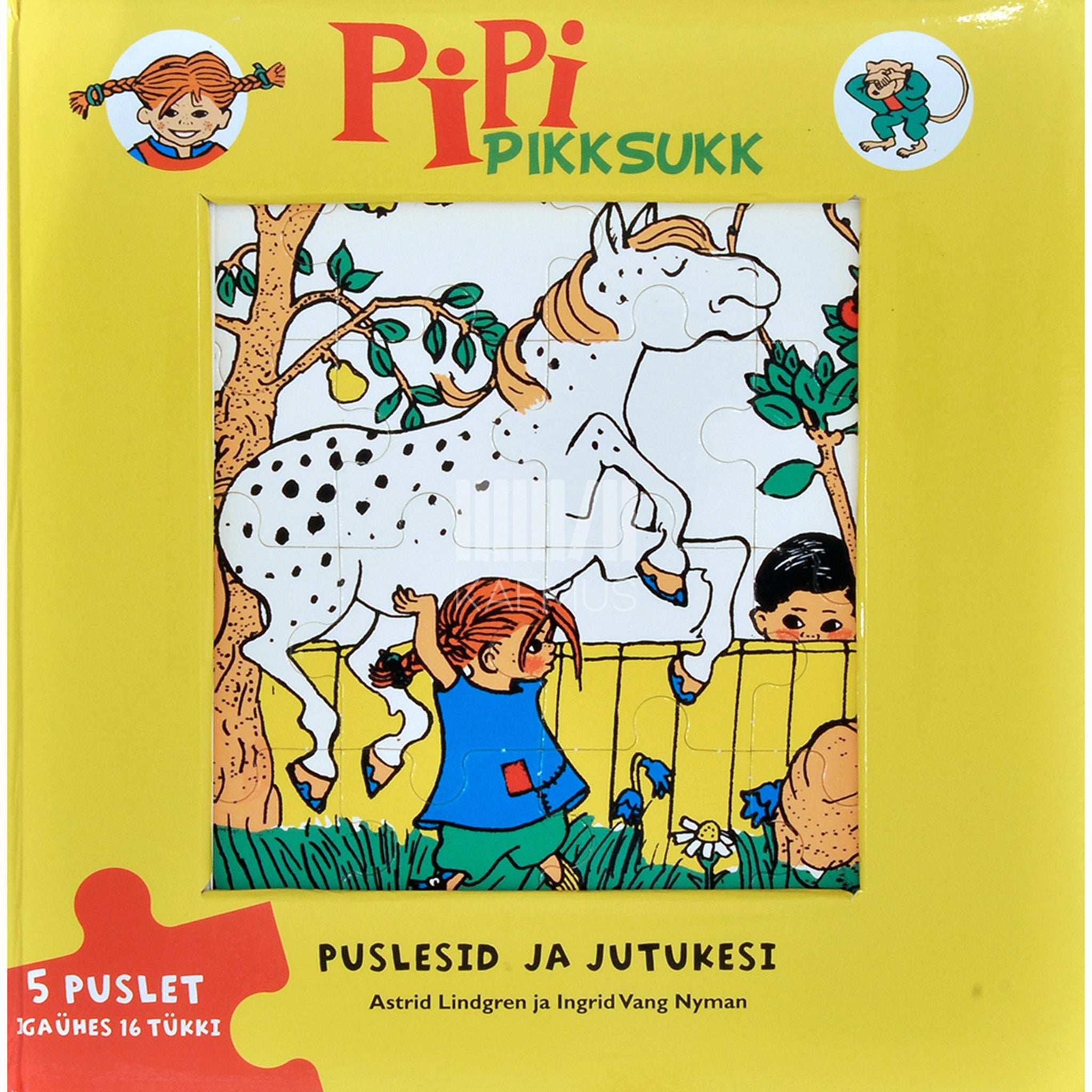 Astrid Lindgren Pipi Pikksukk. Puslesid ja jutukesi