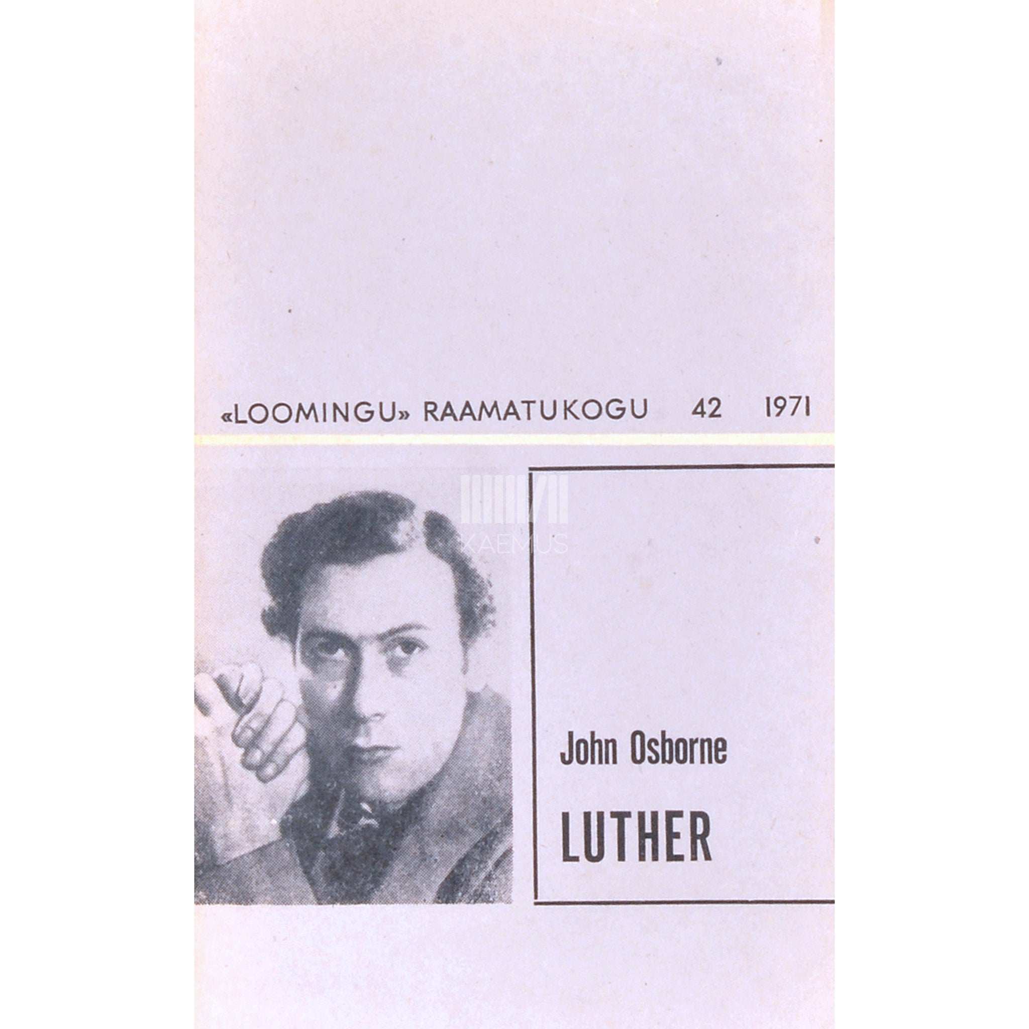 John Osborne Luther. Näidend