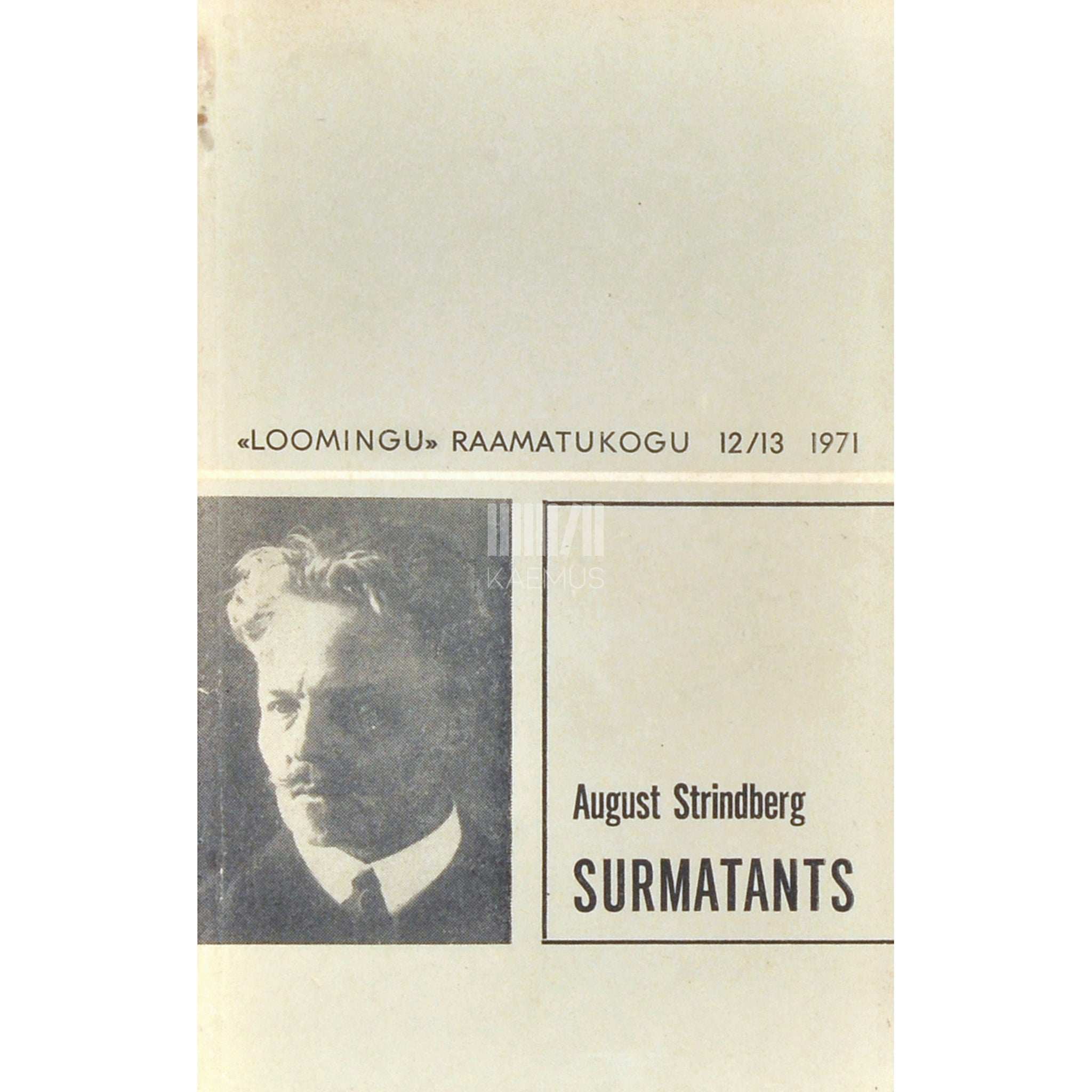 August Strindberg Surmatants