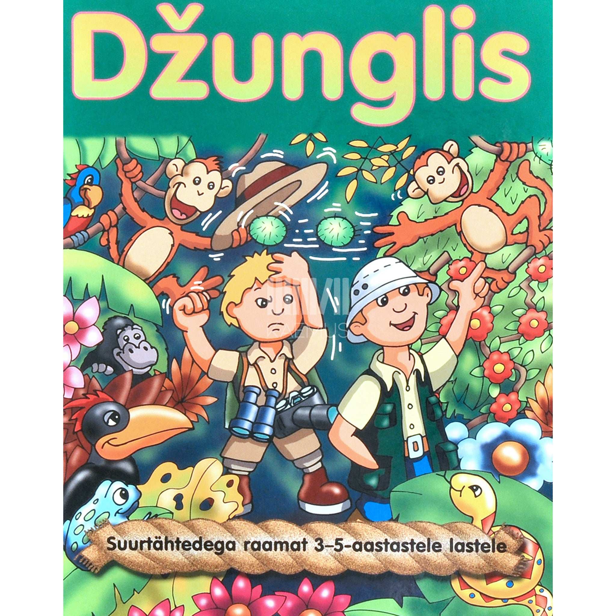 Geoff Ball, Nicola Baxter Džunglis. Suurtähtedega raamat 3-5 aastastele lastele