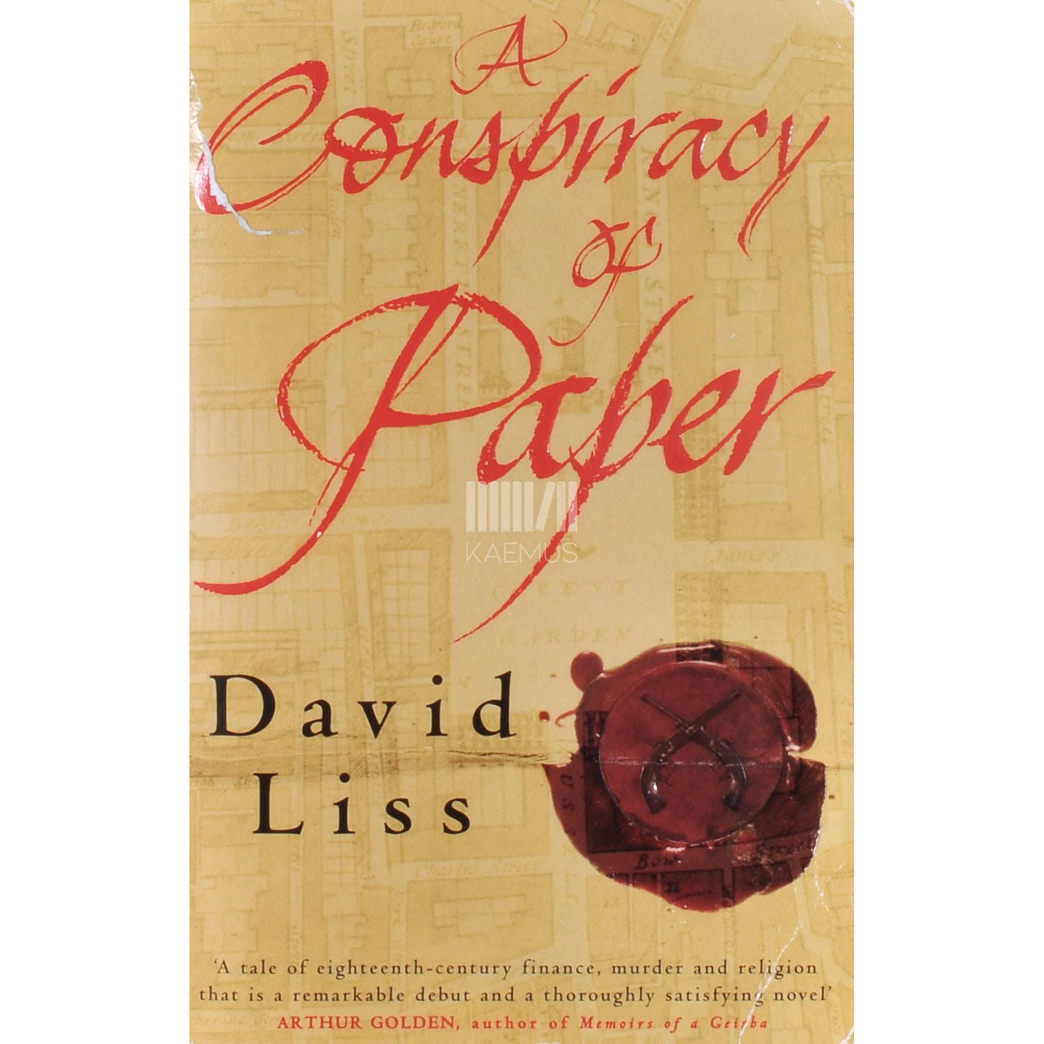 David Liss A Conspiracy Of Paper