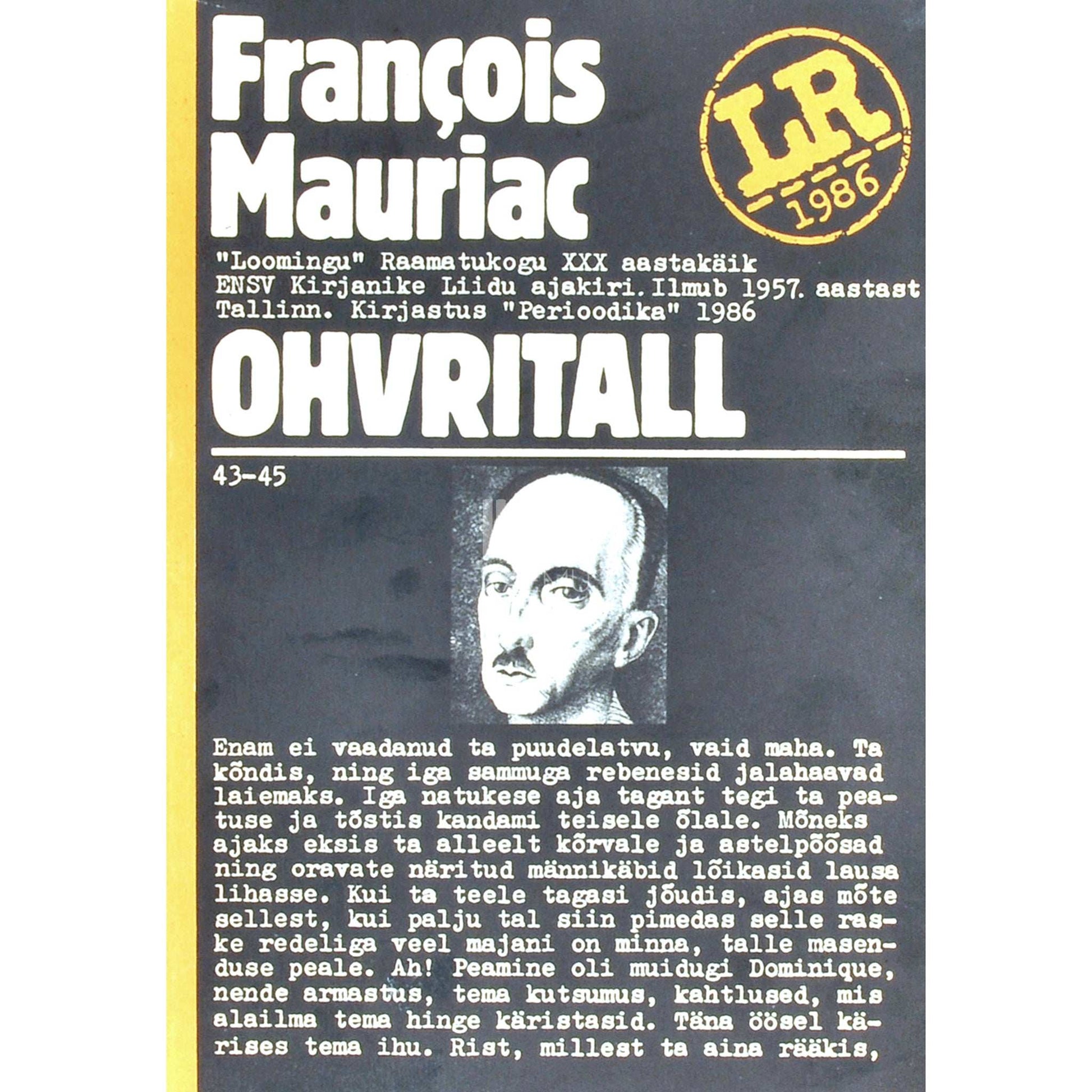 Francois Mauriac - Ohvritall