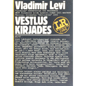 Vladimir Levi Vestlus kirjades. Psühhohügieenilised mõtisklused