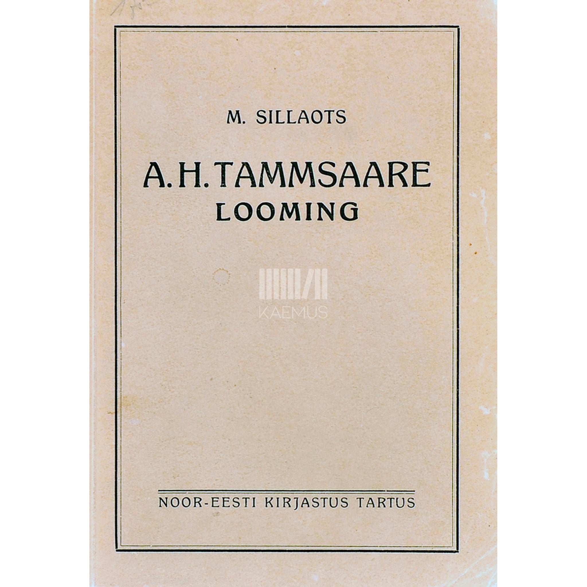Marta Sillaots A. H. Tammsaare looming