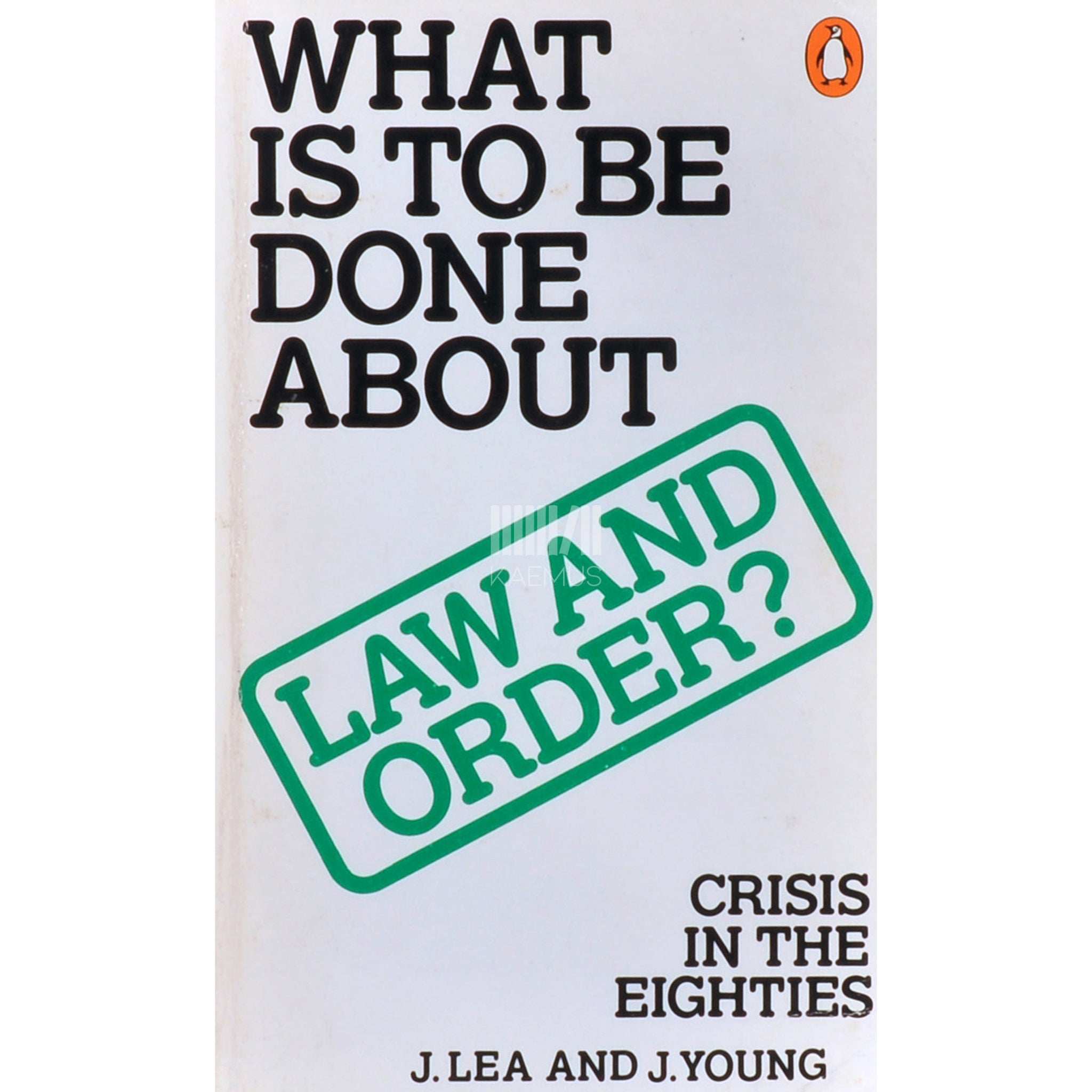 John Lea What Is To Be Done About Law And Order?