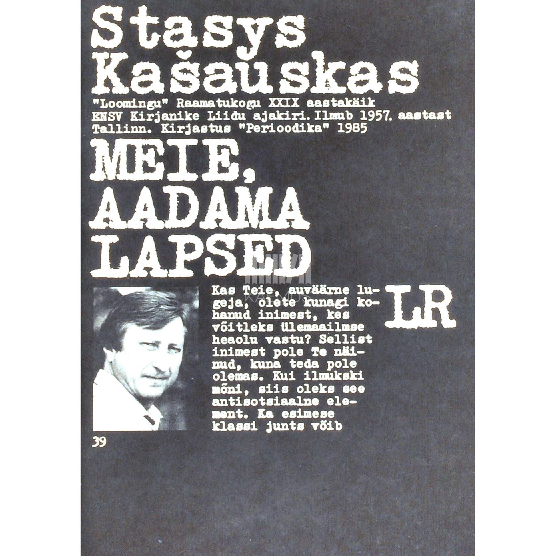 Stasys Kašauskas - Meie, Aadama lapsed. Irooniline proosa
