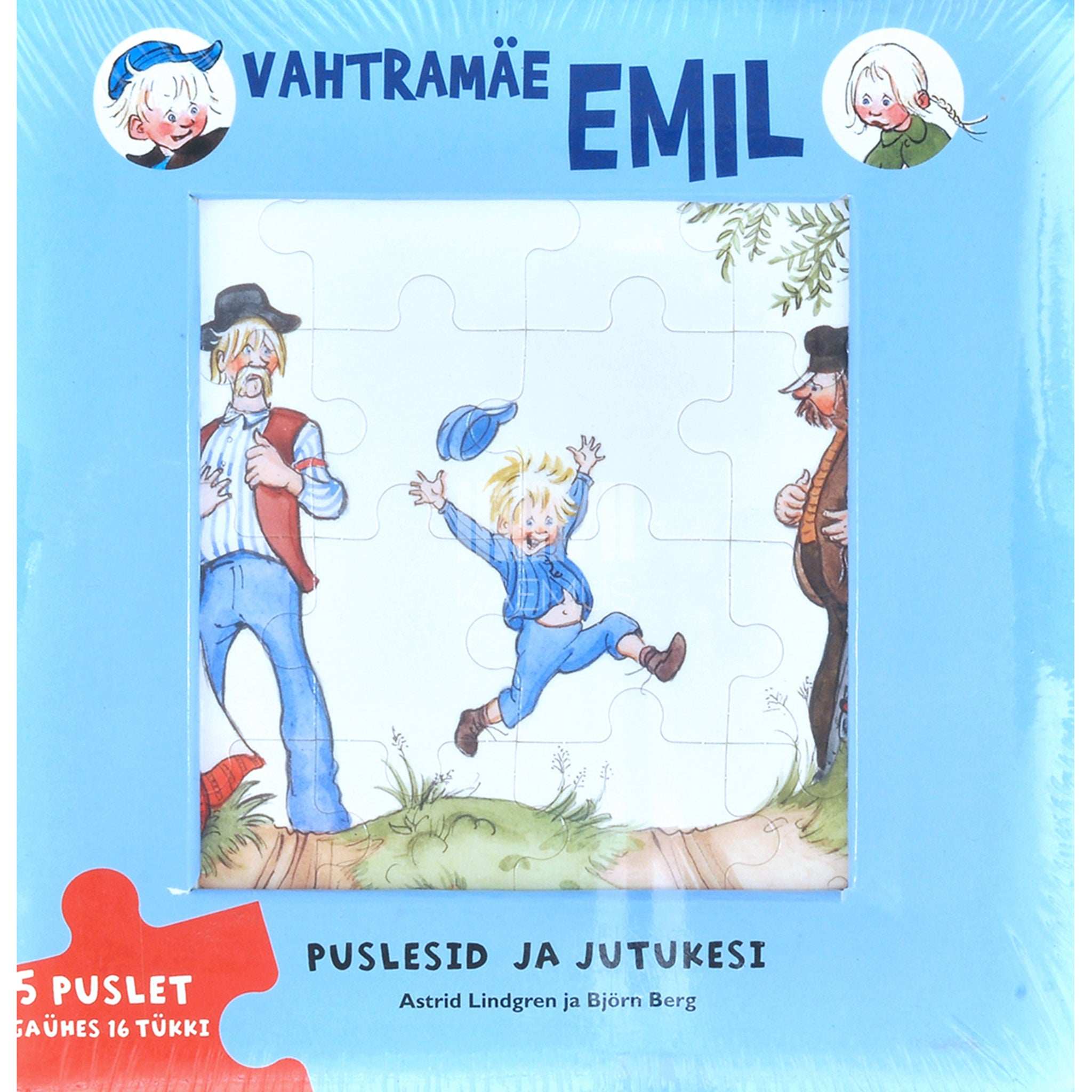 Astrid Lindgren Vahtramäe Emil. Puslesid ja jutukesi