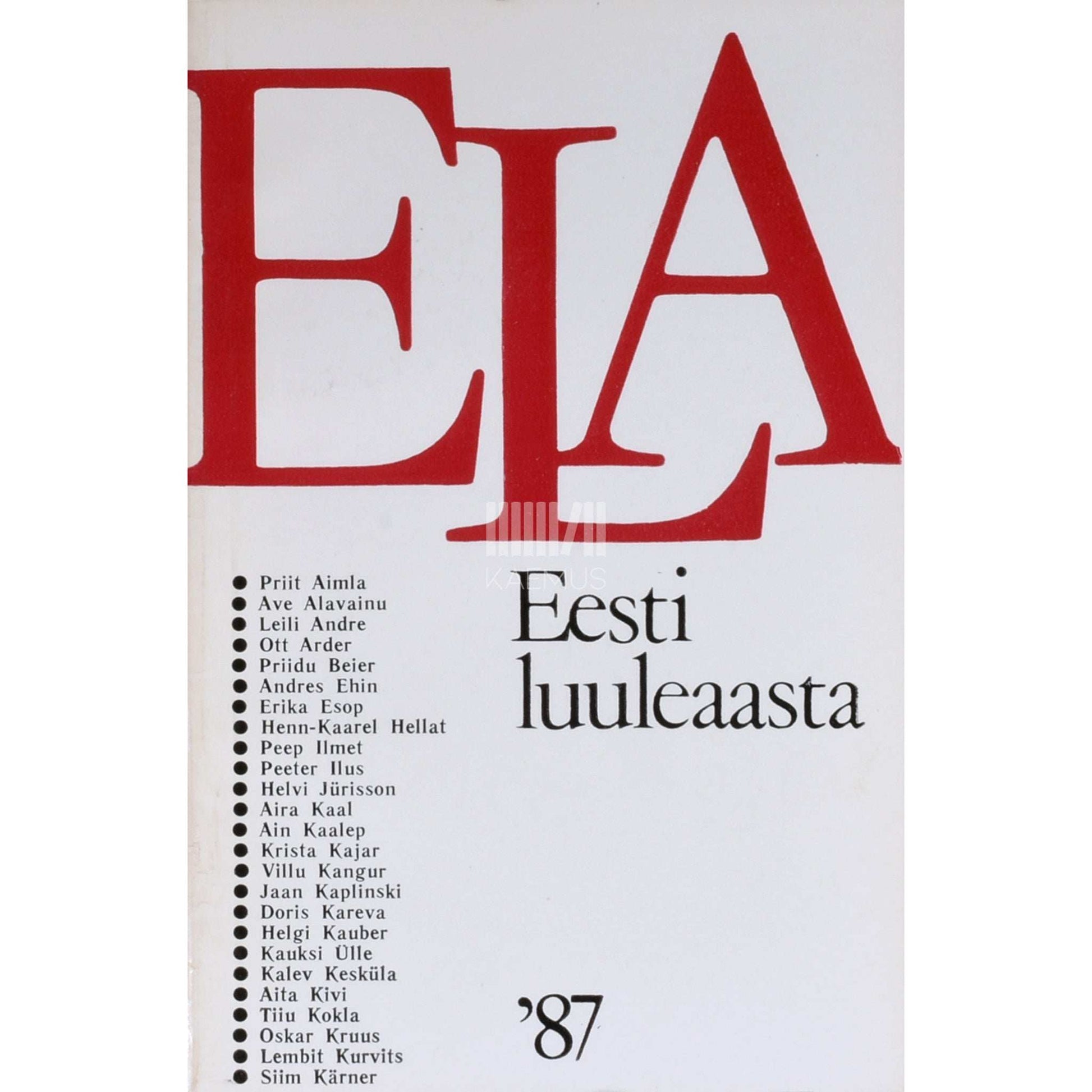… - Eesti luuleaasta 1987