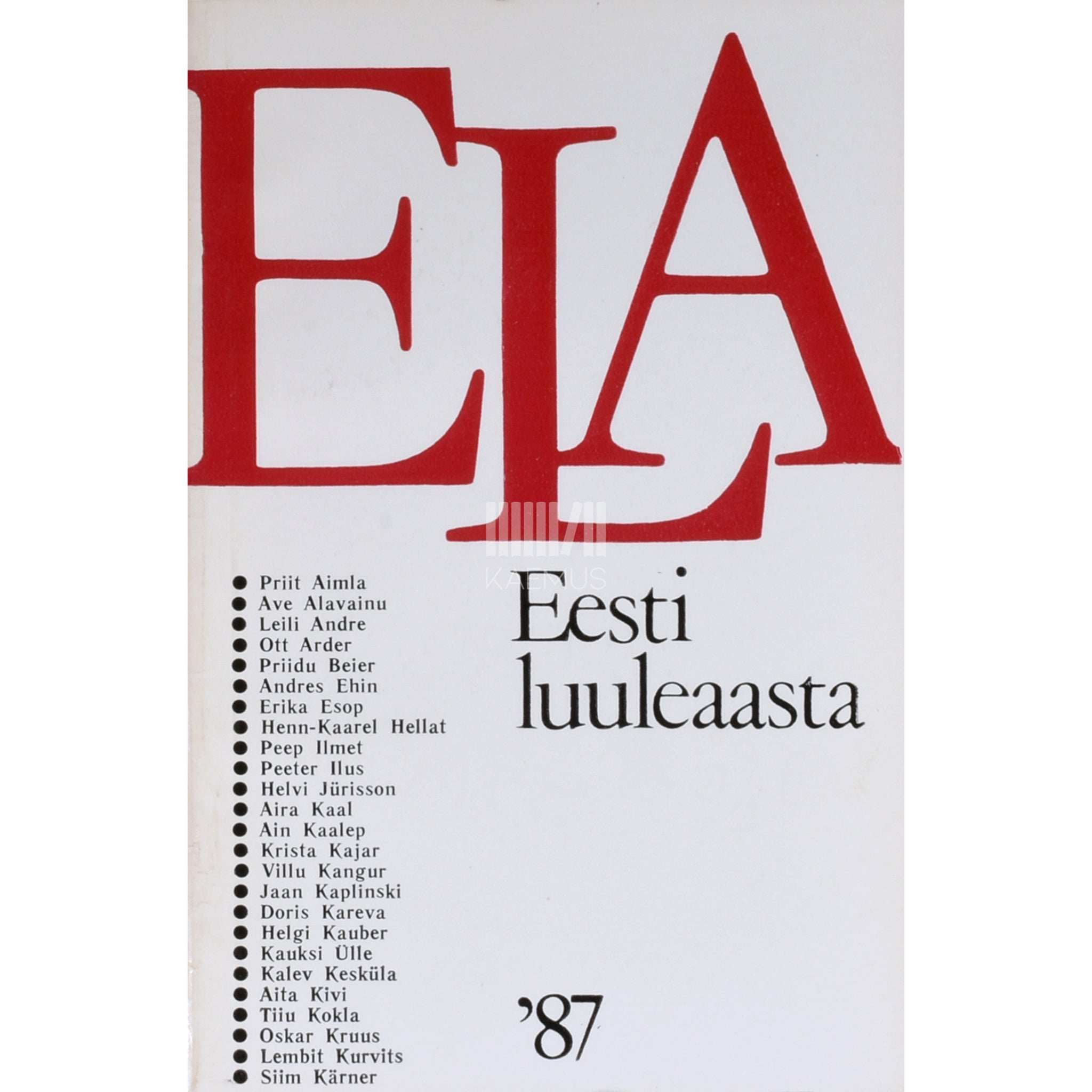 … Eesti luuleaasta 1987