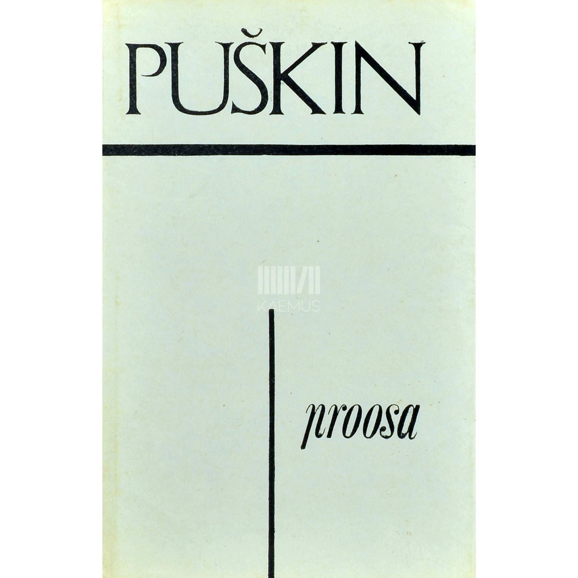 Aleksandr Puškin - Proosa