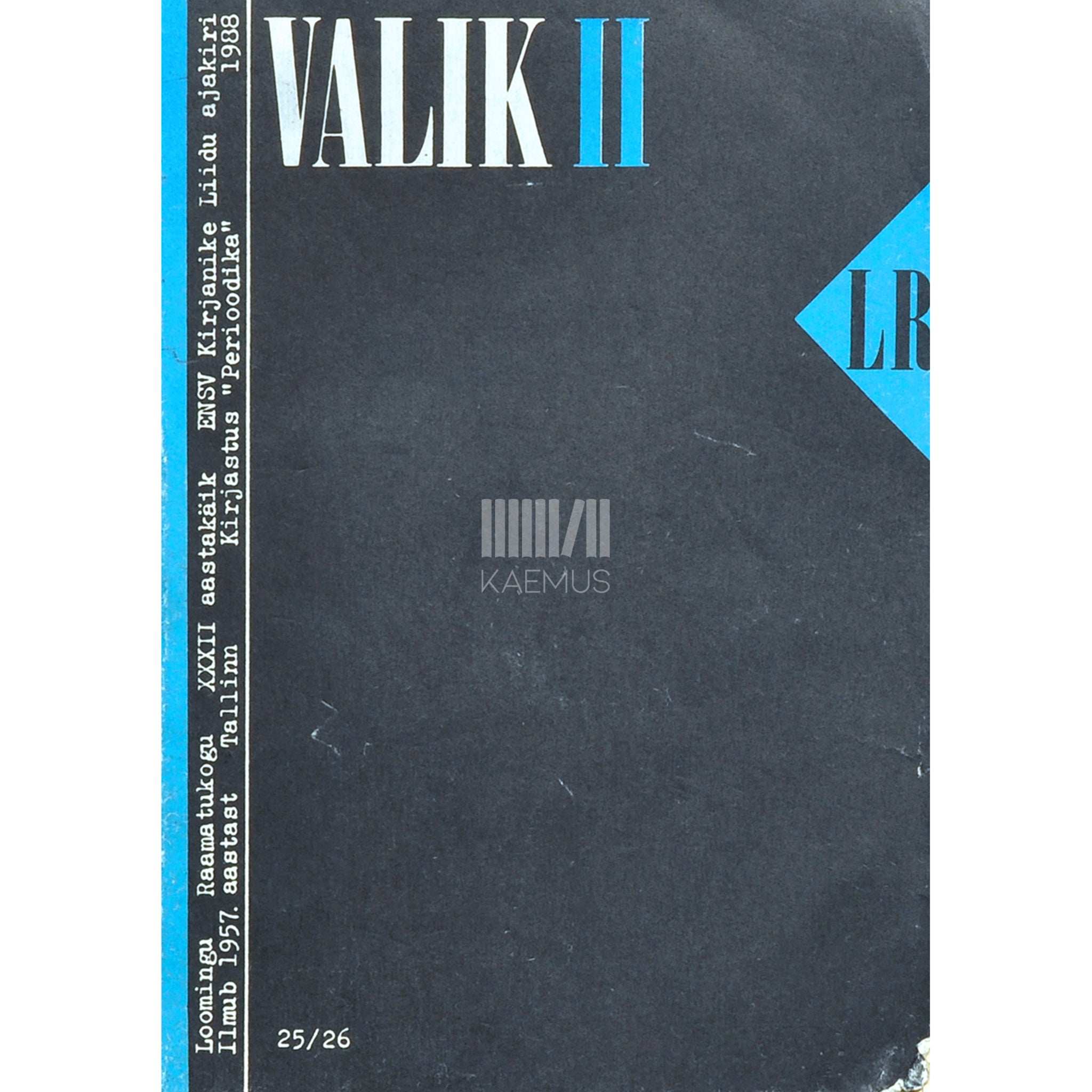 ... Valik. Artikleid eestluse ajaloost 2. osa