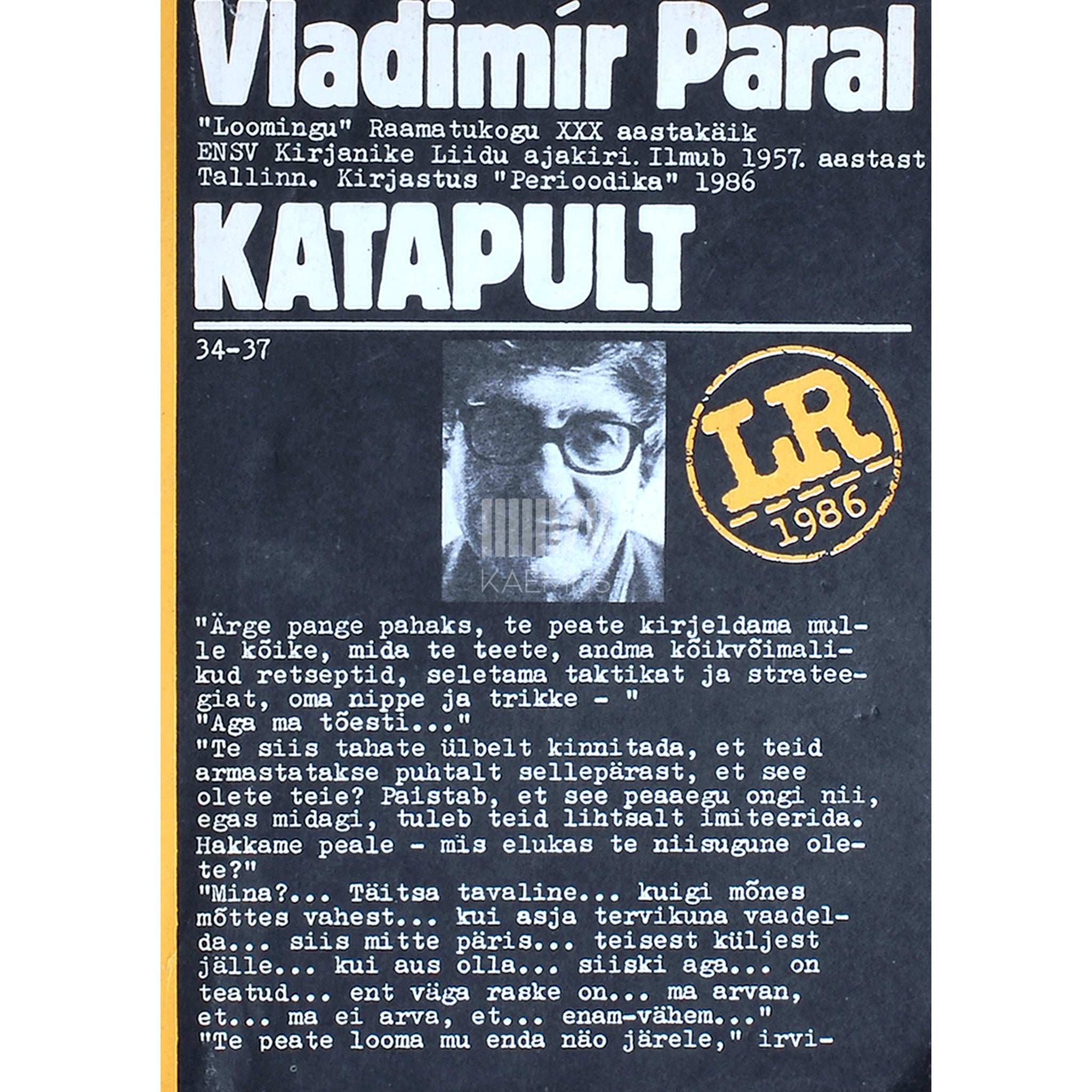 Vladimír Páral Katapult. Rongi-, laeva- ja lennuliinide sõiduplaan paradiisi