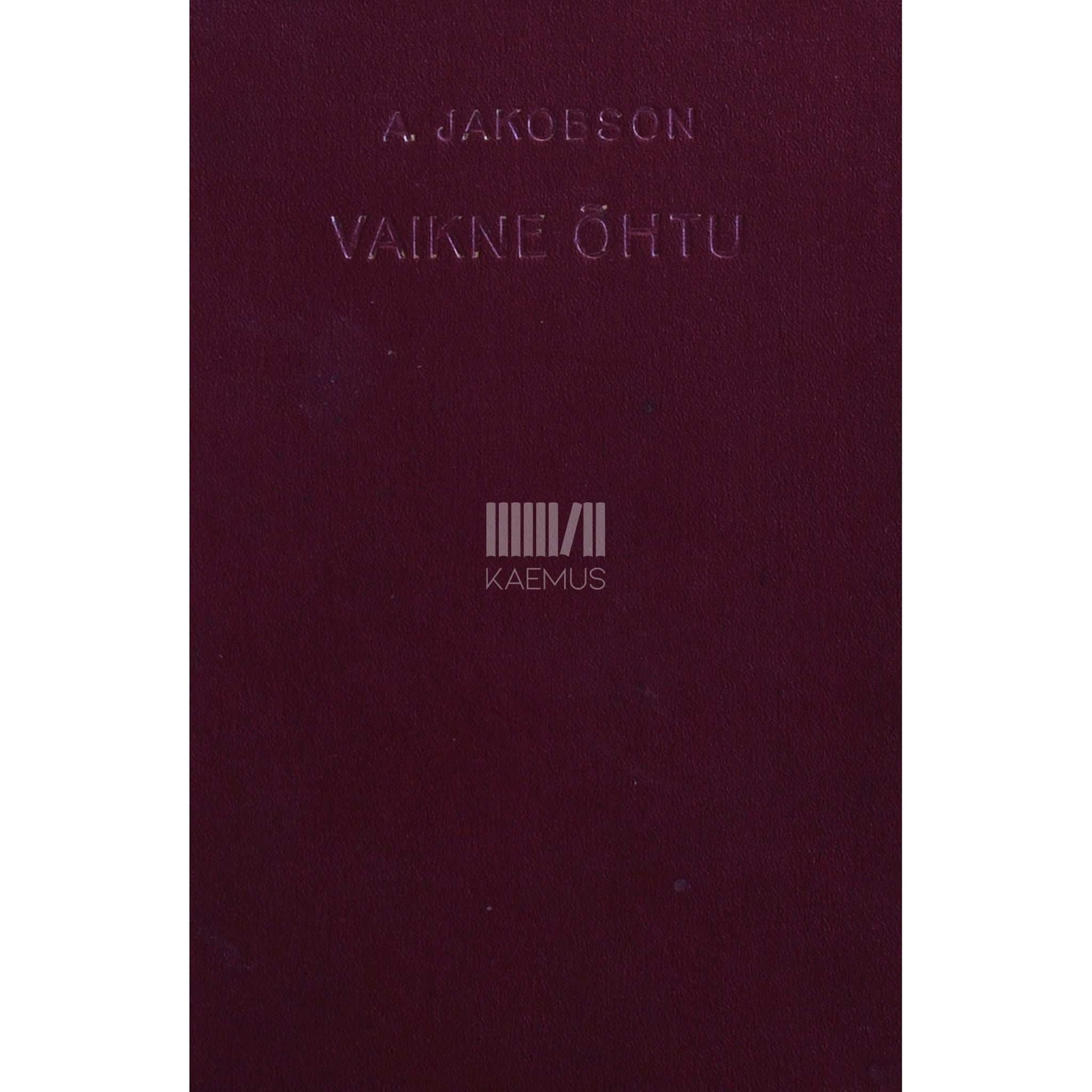 August Jakobson - Vaikne õhtu