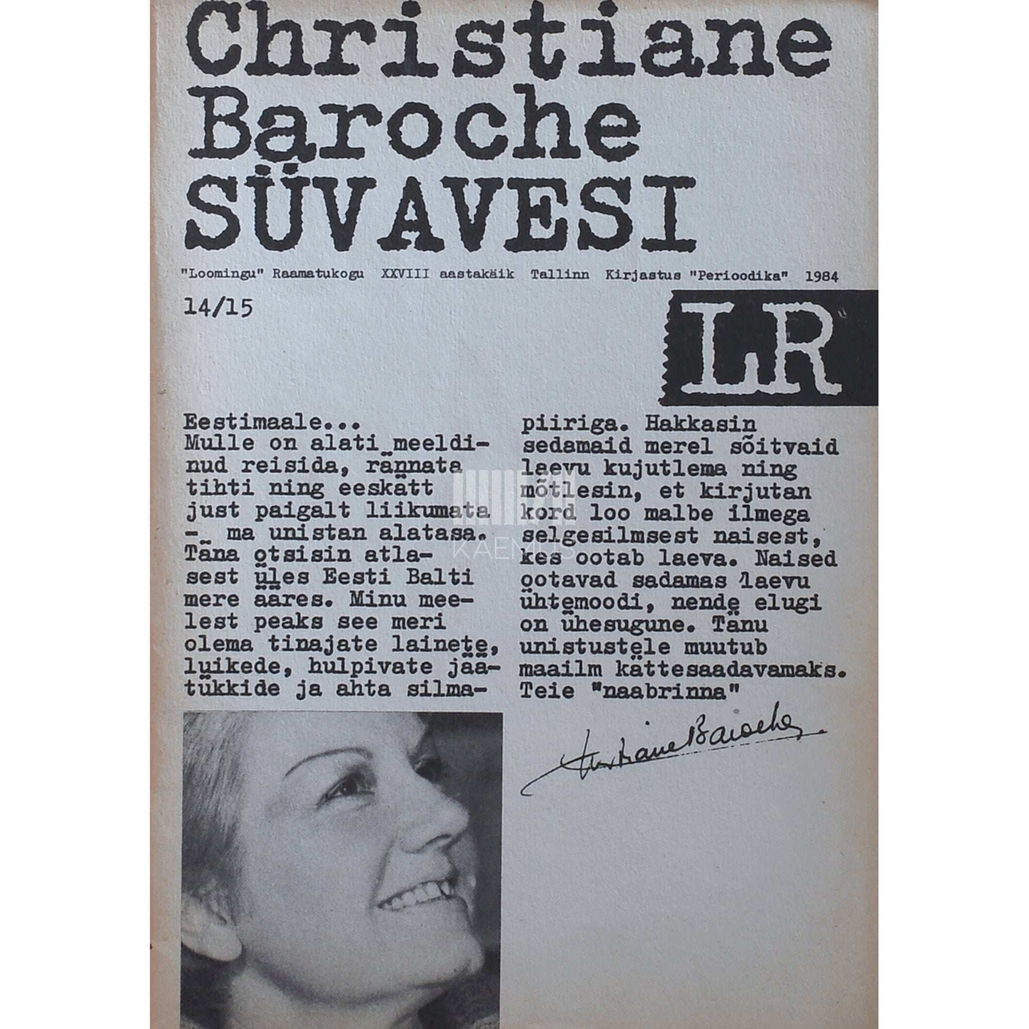 Christiane Baroche Süvavesi