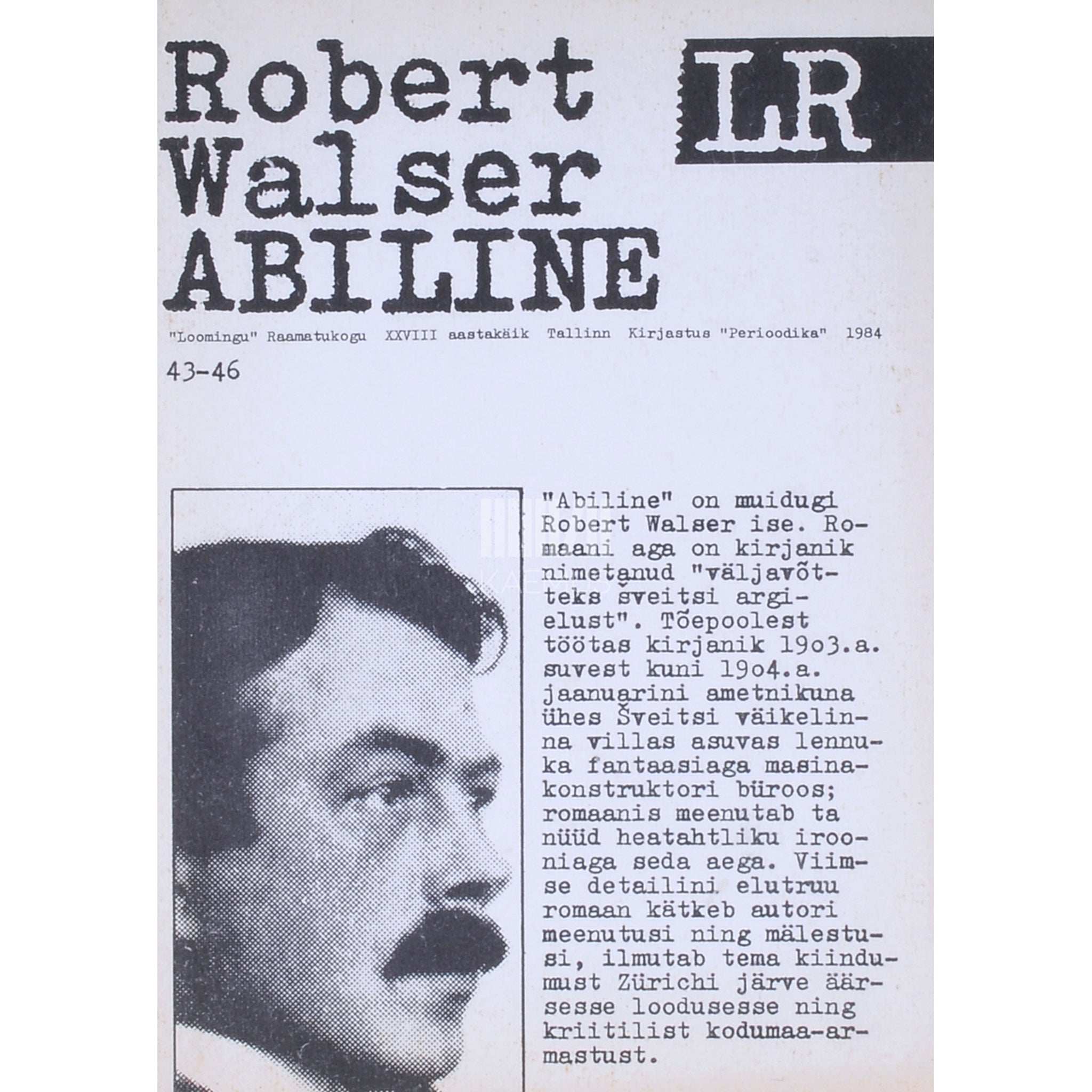 Robert Walser Abiline