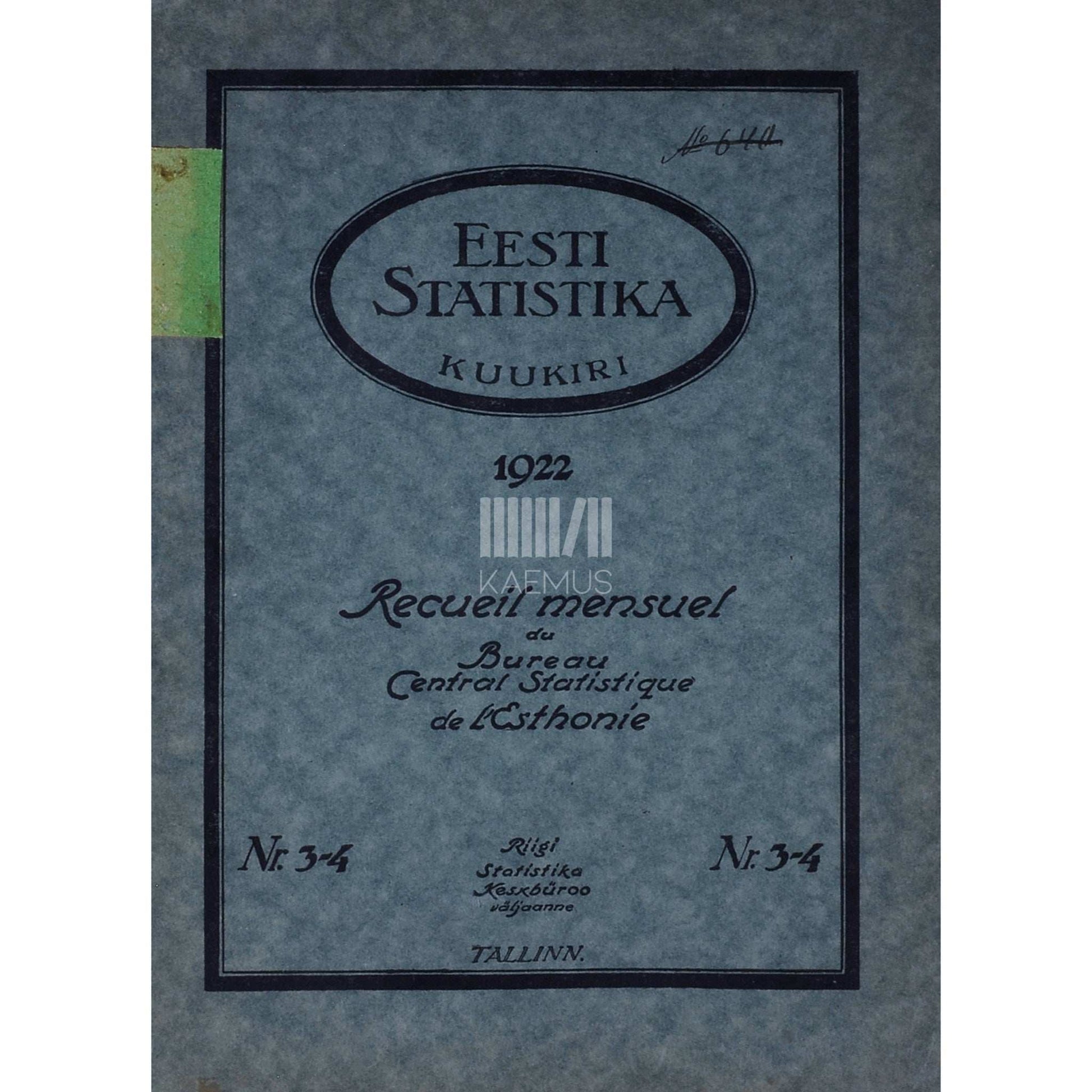 ... - Eesti Statistika kuukiri 3.-4. osa