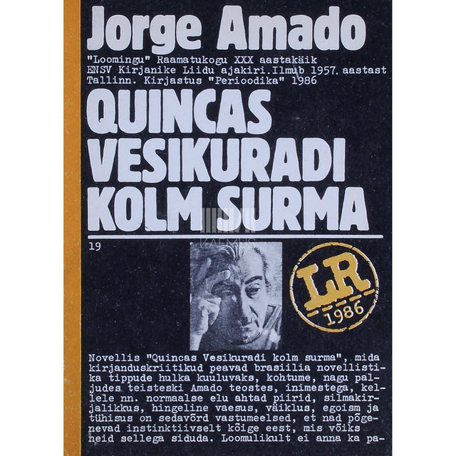 Jorge Amado - Quincas Vesikuradi kolm surma