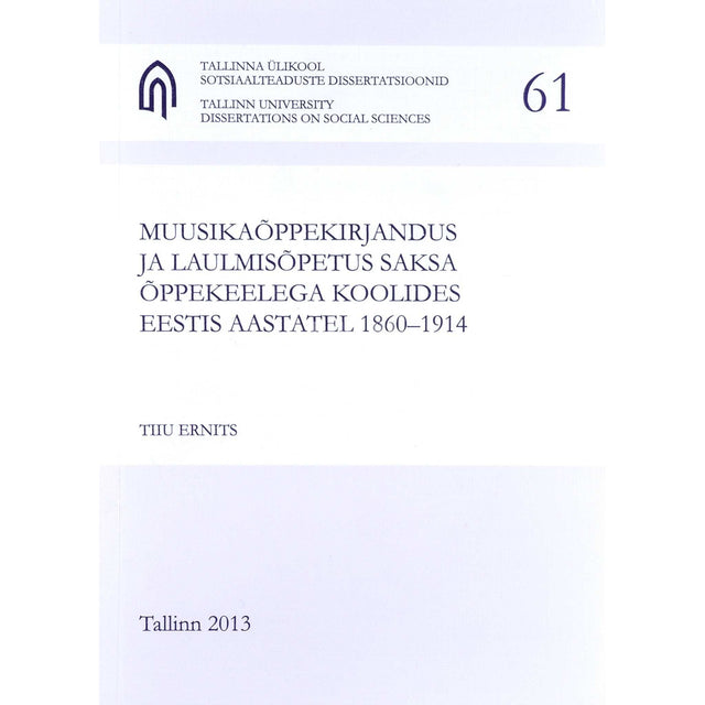 Tiiu Ernits - Muusikaõppekirjandus ja laulmisõpetus...