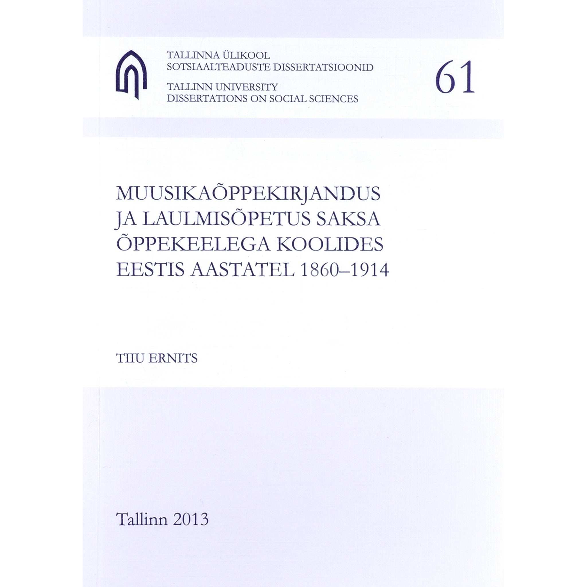 Tiiu Ernits Muusikaõppekirjandus ja laulmisõpetus...