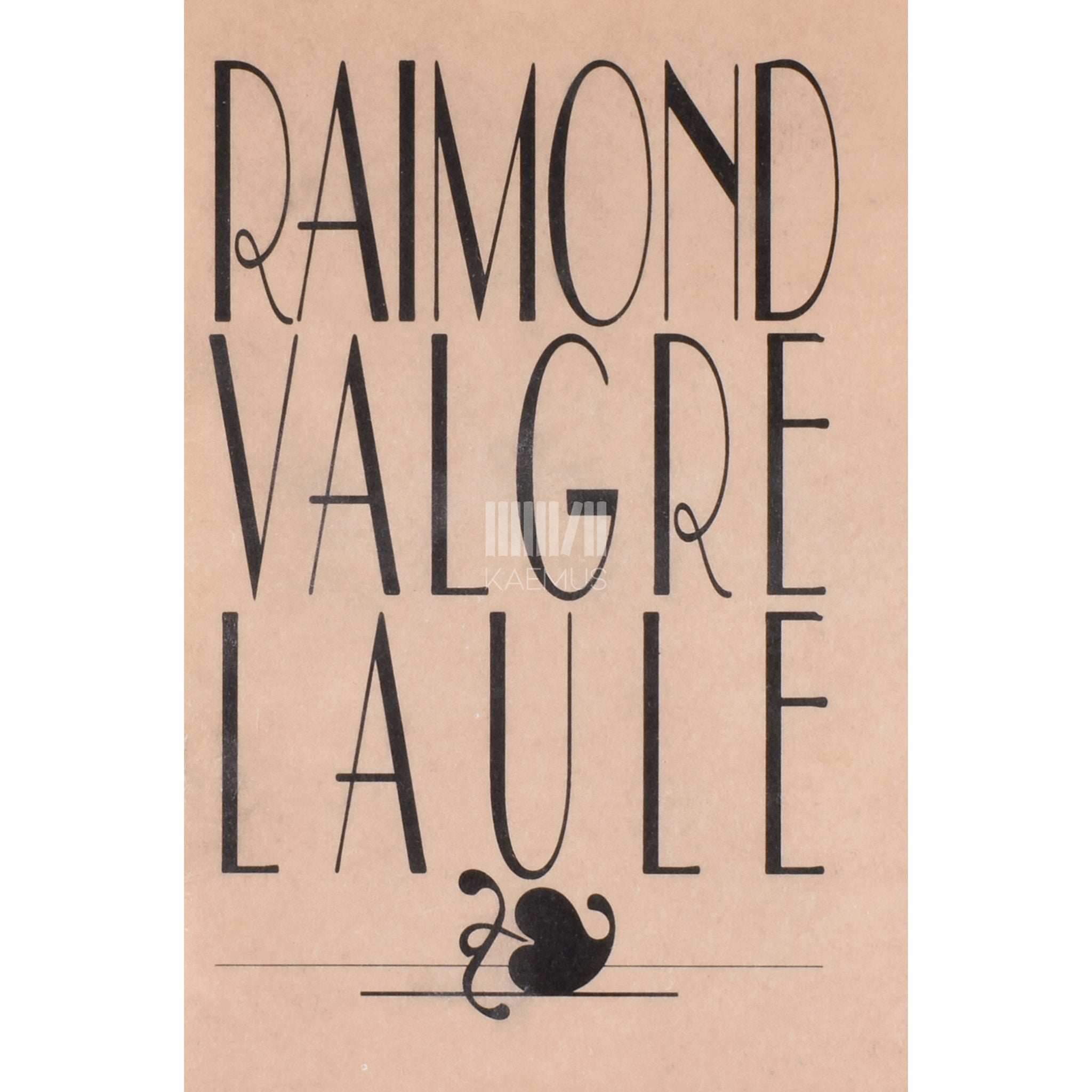 ... Raimond Valgre laule