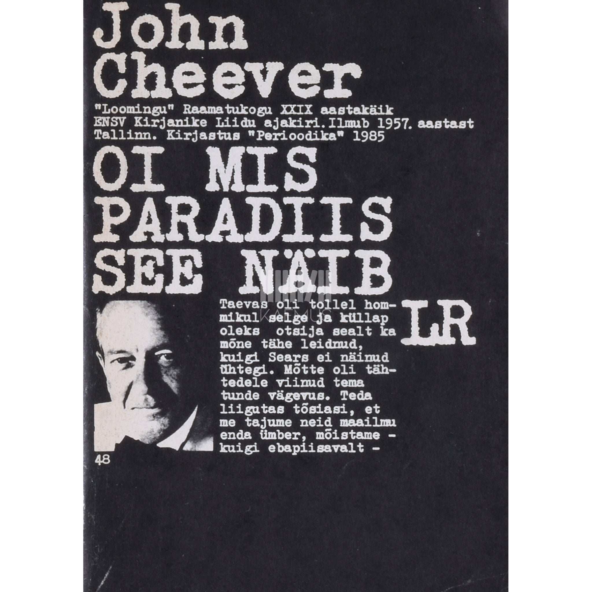 John Cheever Oi mis paradiis see näib