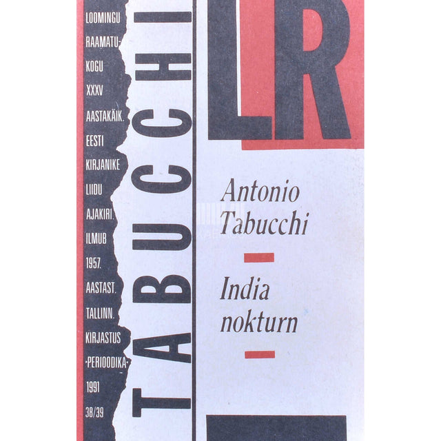 Antonio Tabucchi - India nokturn