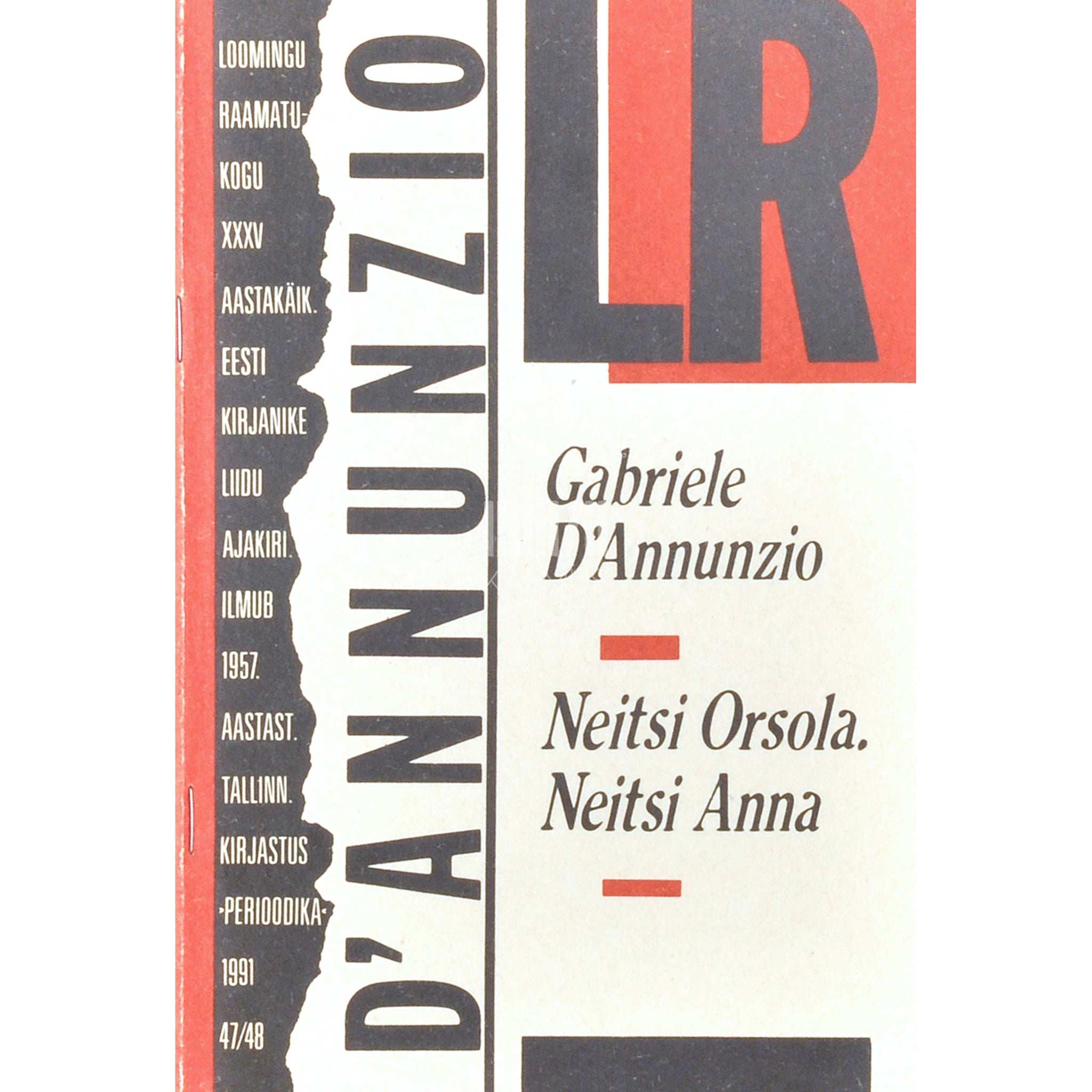 Gabriele D'Annunzio Neitsi Orsola. Neitsi Anna