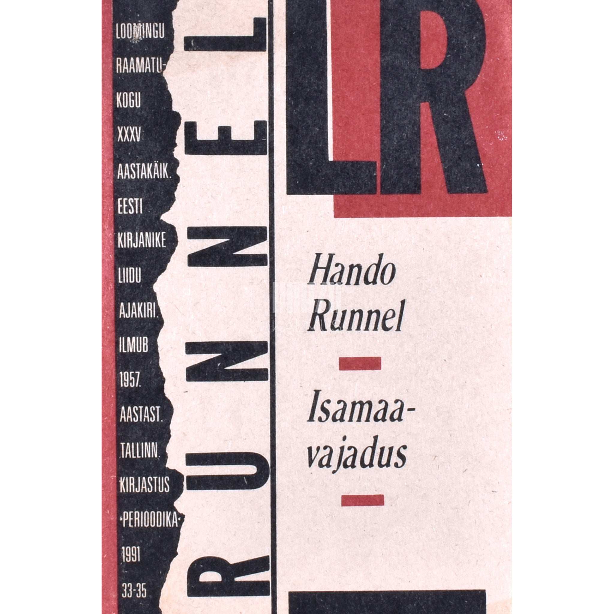 Hando Runnel Isamaavajadus. Kõned