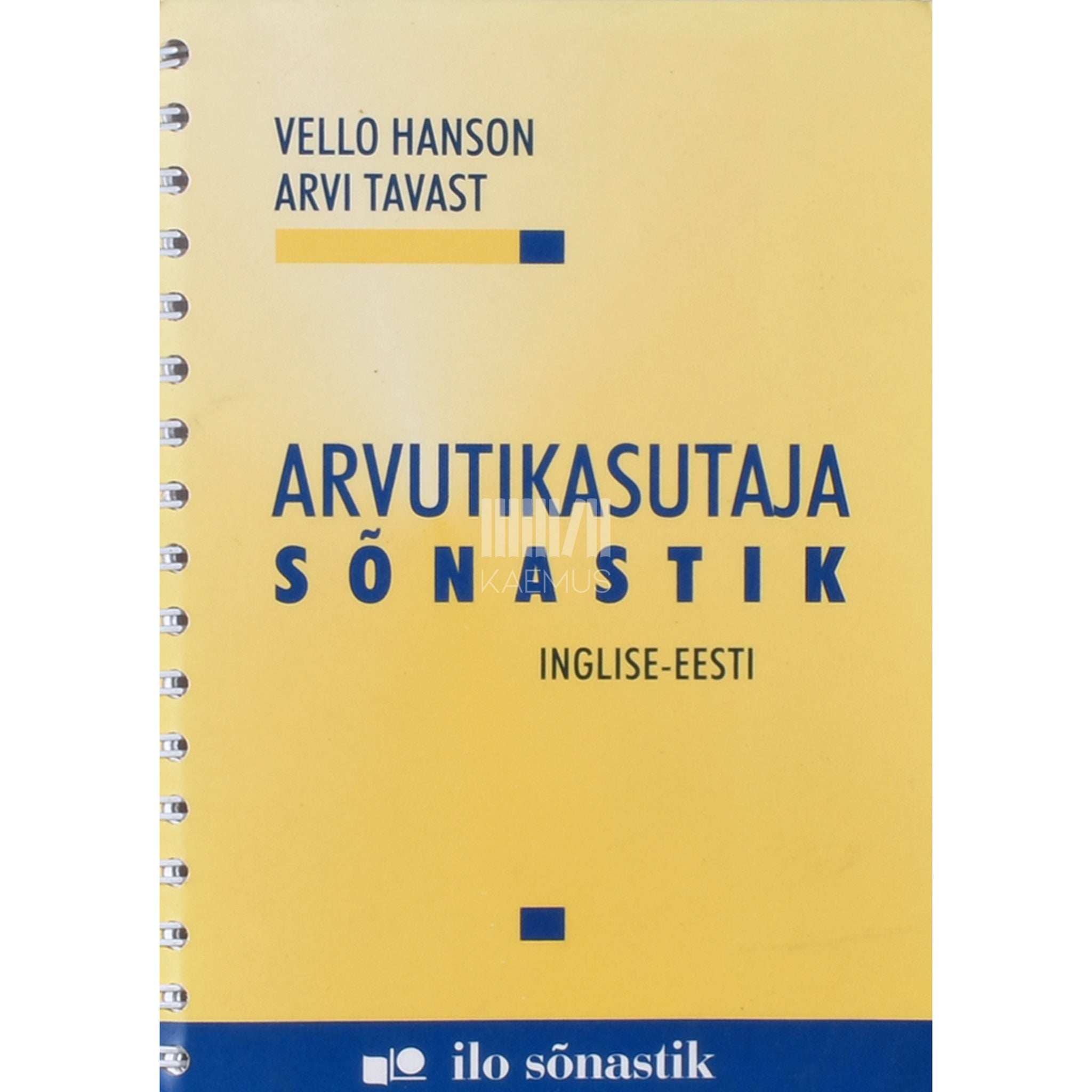 Vello Hanson Arvutikasutaja sõnastik. Inglise-eesti