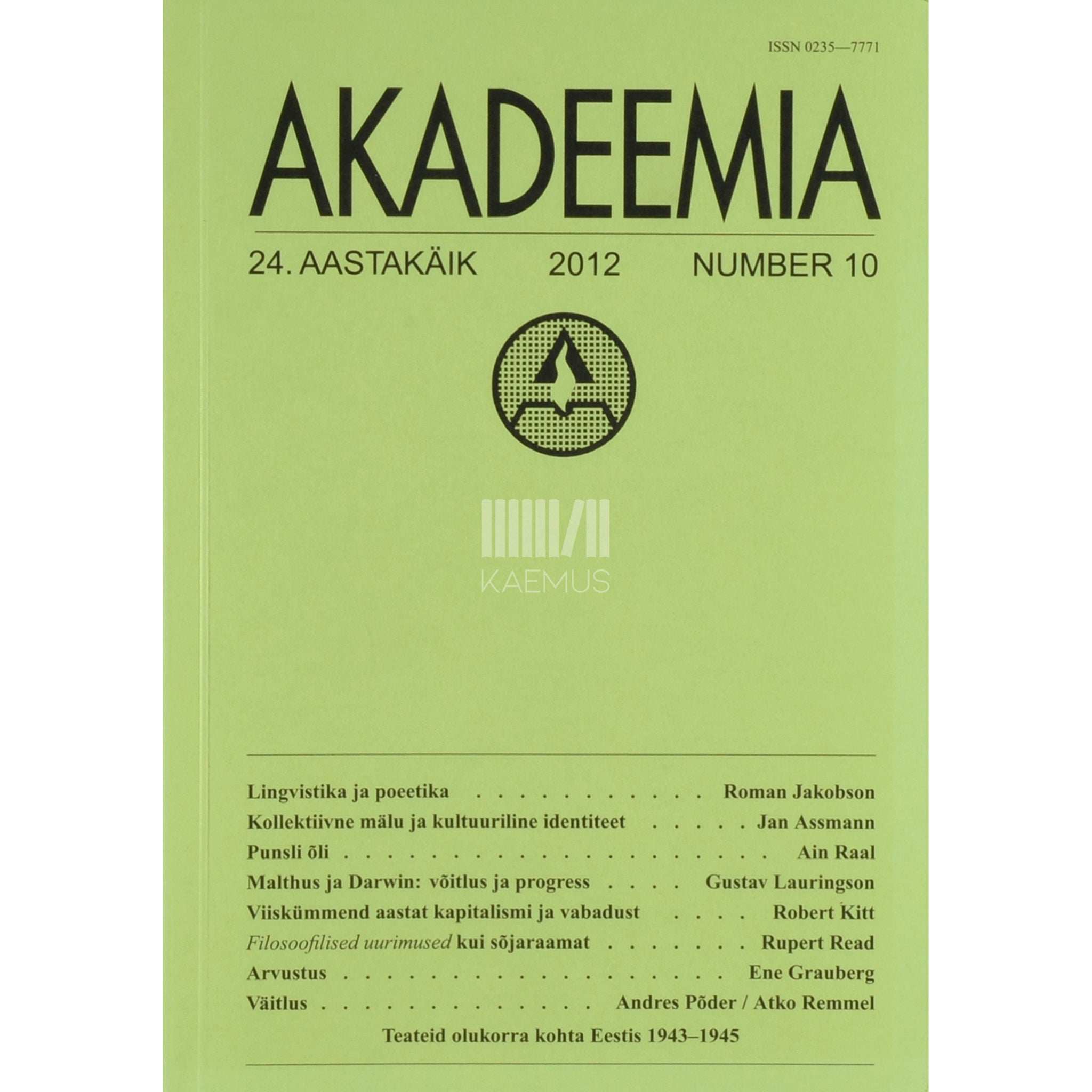 … Akadeemia 10/2012