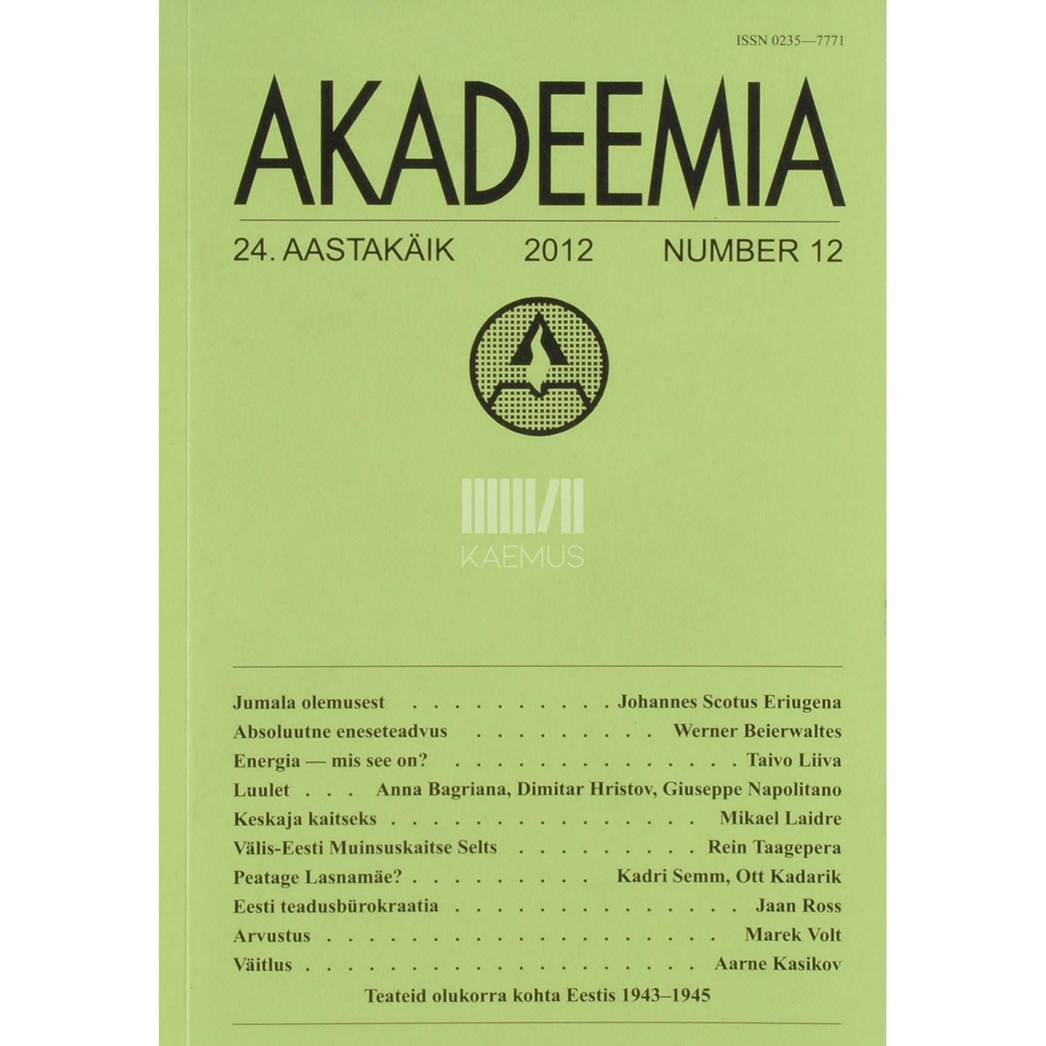 … Akadeemia 12/2012